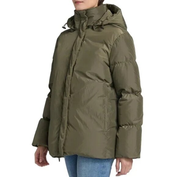 $445 Jenni Kayne Hooded Down Puffer Jacket. Sz Large. Down/Feather Filled - Picture 5 of 7